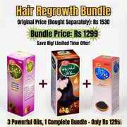Hair Regrowth Bundle (Onion+Rosemary+Amla Retha Sikakai) oil