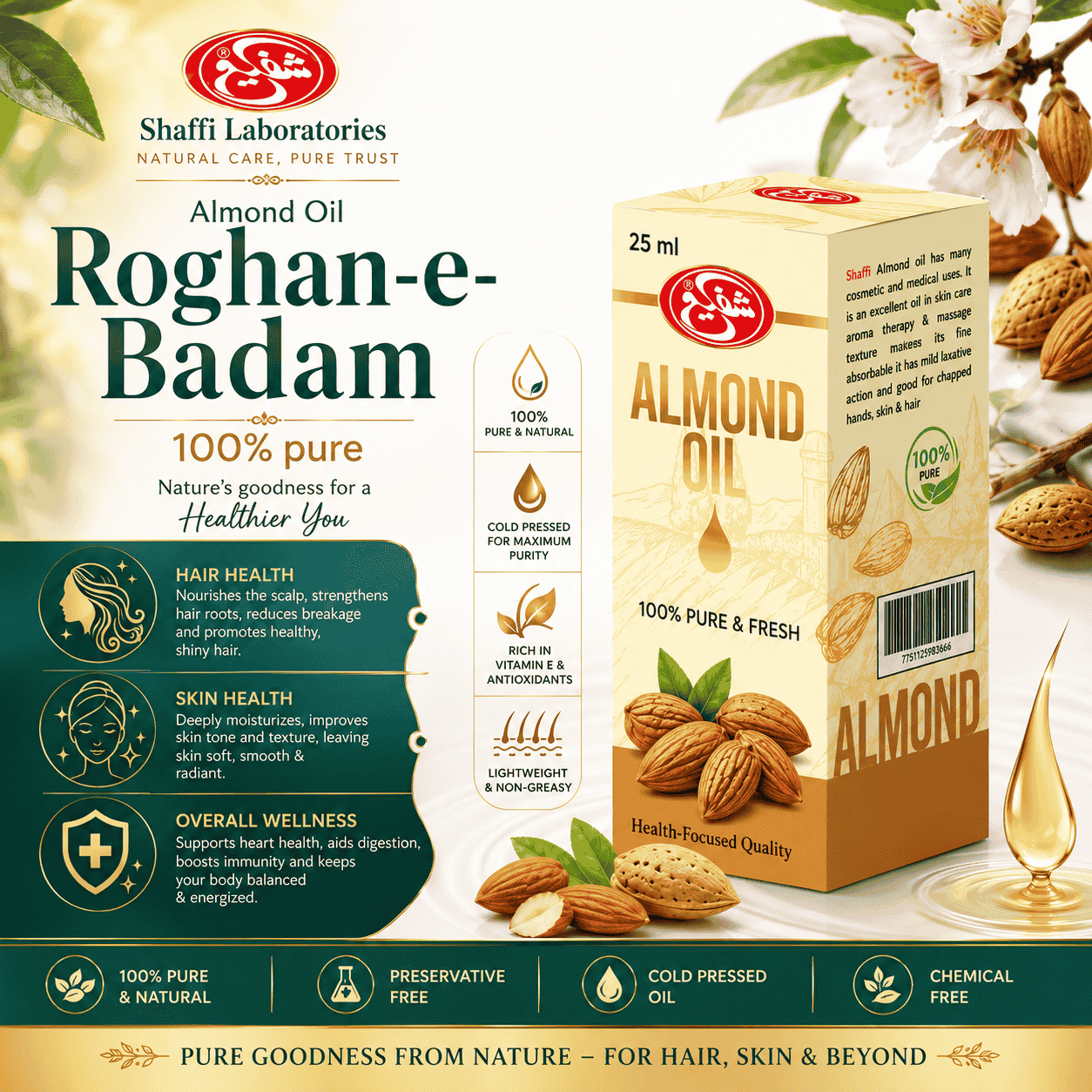Almond Oil (Roghan-e-Badam)