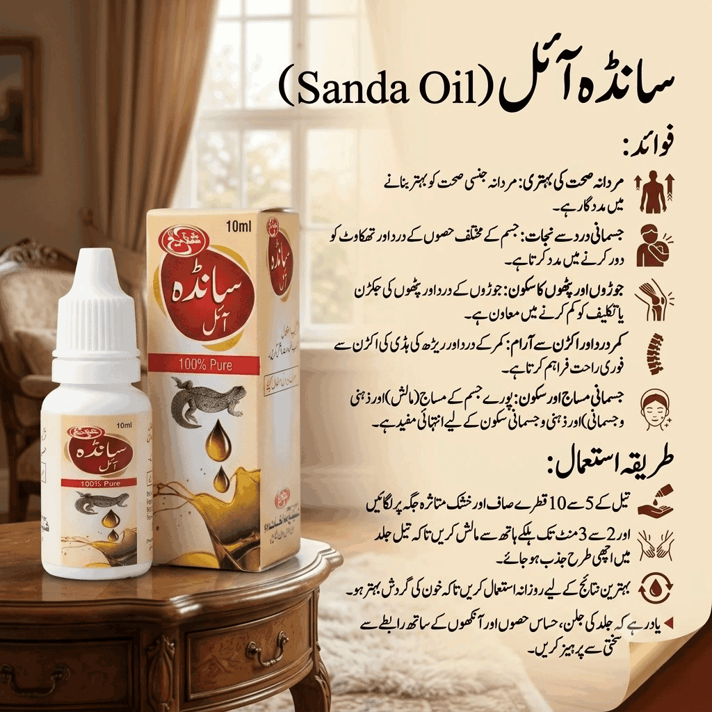 Sanda Oil-Herbal Wellness Oil for Men